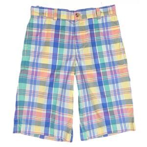 VINEYARD VINES PLAID SHORTS – WOMEN’S SIZE 14 – 100% COTTON – MID-RISE FIT